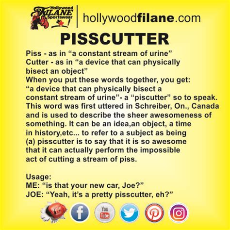 pisscutter|piss cutter meaning.